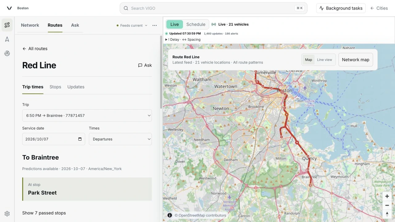 VIGO Studio showing Boston’s Red Line